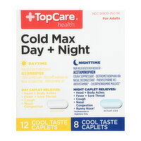 TopCare Health Day + Night Cold Max Caplets, 20 Each