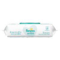 Pampers Sensitive Wipes, 56 Each