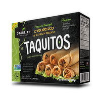 Starlite Cuisine Plant Based Chorizo and Black Bean Taquitos, 14 Ounce