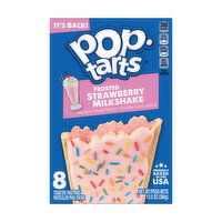 Pop-Tarts Frosted Strawberry Milkshake Toaster Pastries (8-pack), 13.5 Ounce