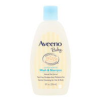 Aveeno Baby Natural Oat Extract Lightly Scented Wash & Shampoo, 8 Ounce