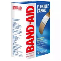 Band-Aid Fabric Adhesive Bandages, Flexible, 30 Each