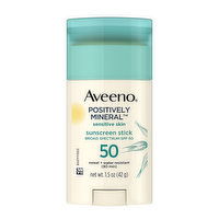 Aveeno Mineral Sensitive Skin Sunscreen Stick SPF50, 1 Ounce