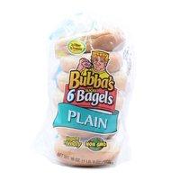 Bubba's Bagels, Plain, 18 Ounce