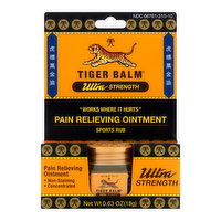 Tiger Balm Ultra Strength Pain Relieving Ointment, 0.63 Ounce
