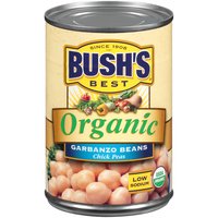 Bush's Best Organic Garbanzos Chick Peas, 15 Ounce