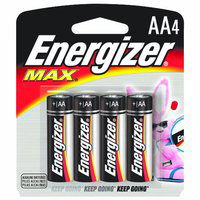 Energizer Max Alkaline Battery AA, 4 Each