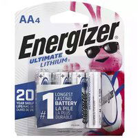 Energizer Ultimate Lithium Batteries, AA, 4 Each