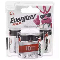 Energizer Max Alkaline Battery, C, 4 Each