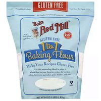 Bob's Red Mill 1 to 1 Baking Flour, Gluten Free, 64 Ounce