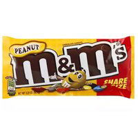 M&M's Peanut Chocolate Candies, Sharing Size, 3.27 Ounce