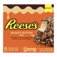 Peanut Butter Frozen Dairy Dessert Bar with a Milk Chocolatey Coating and Cake Crumbs, 6 Each