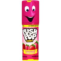 Push Pop Candy, Strawberry, 0.5 Ounce