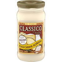 Classico Pasta Sauce, 4 Cheese, Alfredo, 15 Ounce