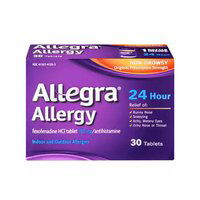 Allegra Adult Tablet, 24-Hour, 30 Each