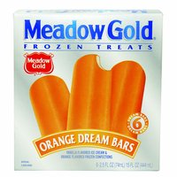 Meadow Gold Orange Dream Ice Cream Bars, 6 Each