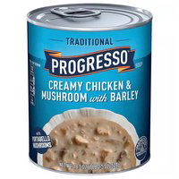 Progresso Traditional Soup, Creamy Chicken, Mushroom, Barley, 18.5 Ounce
