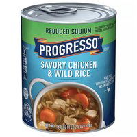Progresso Reduced Sodium Soup, Chicken & Wild Rice, 18.5 Ounce