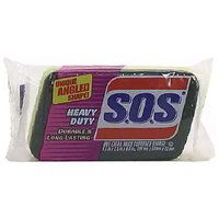 SOS Heavy Duty Thick Scrubber Sponge, 1 Each