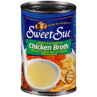 Sweet Sue Reduced Sodium Chicken Broth, 14.5 Ounce