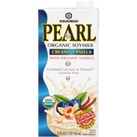 Kikkoman Pearl Organic Soymilk, Vanilla, 32 Ounce