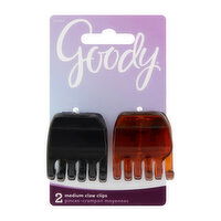 Goody Wmns Clsc 1/2 Claw Clip, 2 Each