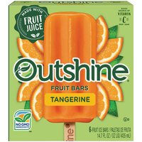 Outshine Fruit Bars, Tangerine, 6 Each