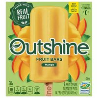 Outshine Fruit Ice Bars, Mango, 6 Each