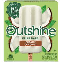 Outshine Fruit Bars, Creamy Coconut , 6 Each