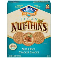 Blue Diamond Nut-Thins Crackers, Pecan Nut & Rice , 4.25 Ounce