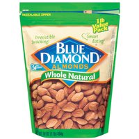 Blue Diamond Whole Natural Almonds, 16 Ounce