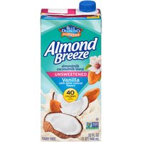 Almond Breeze Unsweetened Almond Milk, Vanilla, 32 Ounce