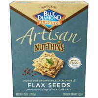 Blue Diamond Artisan Nut-Thins Almonds & Flax Seeds Cracker Snacks, 1 Ounce