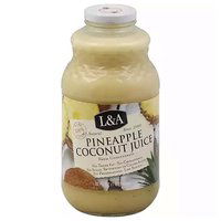 L&A Pineapple Coconut Juice, 32 Ounce