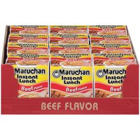 Maruchan Instant Beef Ramen Noodle Soup, 12 Each