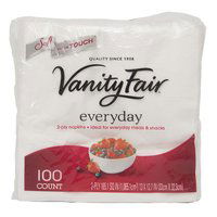 Vanity Fair Everyday Napkins, 100 Each