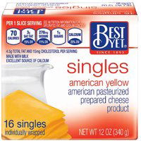 Best Yet American Cheese Singles, 16 Ounce