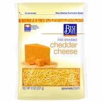 Best Yet Shredded Cheddar Cheese, Mild , 8 Ounce