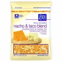 Best Yet Shredded Cheese, Nacho, Taco, 8 Ounce