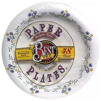 Best Yet Designer Paper Plates, 7", 48 Each