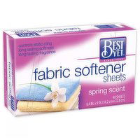 Best Yet Fabric Softener Sheet, Spring Scent, 80 Each