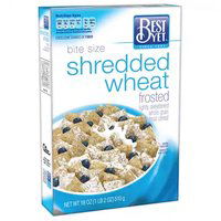 Best Yet Frosted Shredded Wheat Cereal, Bite Size, 18 Ounce