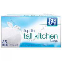 Best Yet Tall Kitchen Flap Top Bag, 35 Each