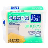 Best Yet Swiss Cheese Singles, 12 Ounce