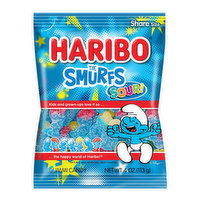 Haribo Sour Smurfs, 4 Ounce