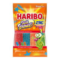 Haribo Zing Sour Streamers, 4.5 Ounce