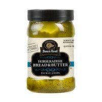 Boar's Head Horseradish Bread & Butter Pickles, 12.5 Ounce