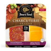 Boar's Head Uncured Pepperoni  & Vermont Cheddar Cheese Charcuterie, 1.75 Ounce