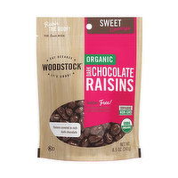 Woodstock Organic Dark Chocolate Raisins, 8.5 Ounce