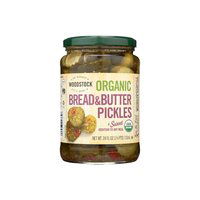 Woodstock Organic Bread & Butter Pickles, 24 Ounce